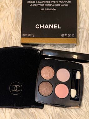 CHANEL 352 Quadra Eyeshadow Elemental – Rose, Pink, Champagne, Mauve